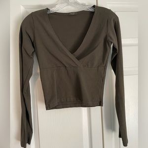 John Galt Amara Surplice Long Sleeve Top